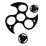 Muxika New Fashion Frame Shell Without Bearing For Tri-Spinner Hand Spinner EDC Fidget Toy (Black)