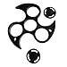 Muxika New Fashion Frame Shell Without Bearing For Tri-Spinner Hand Spinner EDC Fidget Toy (Black)
