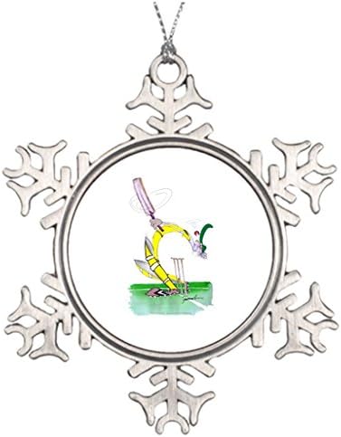Pracy Custom Christmas Snowflake Ornaments aussie cricket eye on the ball tony fernandes Shop Australian Cricket Decoration For Christmas