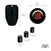PitVisit PV Racing JDM Type-R Style 5 Speed Shift Knob Universal Fit Compatible with Honda Acura Toyota Mazda Subaru Nissan Screw-On with Adapters Included (Burnout Black)