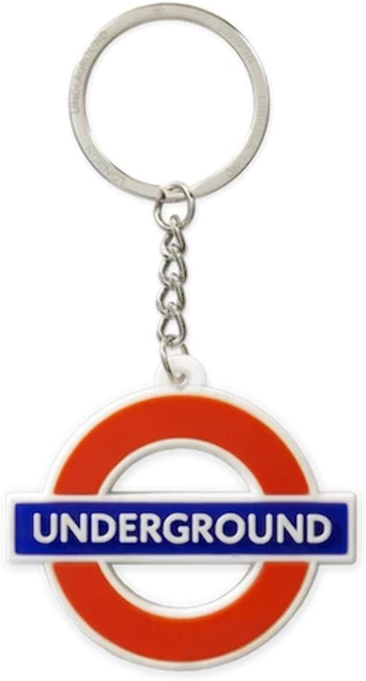 GWC London Underground Roundel Underground Rubber Keyring, As Pic, S