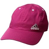 adidas Women's AEROREADY C Squad Cap, Adjustable Strap - Bold Pink/Maroon/White