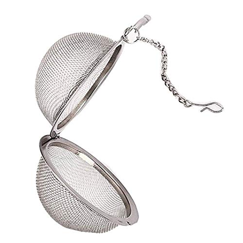 UPZHIJI Tea Strainer,Stainless Steel Mesh Tea Ball 2.1 Inch Tea Infuser StrainersÂ ,Filters Tea Interval Diffuser for Tea (2 pcs)