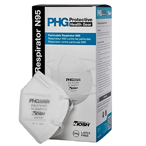PHG PROTECTIVE HEALTH GEAR N95 Masks, NIOSH Certified, Made in USA