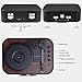 Record Player, Voksun Portable Bluetooth Turntable with Built-in Stereo Speakers, 3-Speed Belt-Drive Suitcase LP Vinyl Player, Supports Vinyl to MP3 Recording, AUX USB RCA Headphone Jack, Blackthumb 1