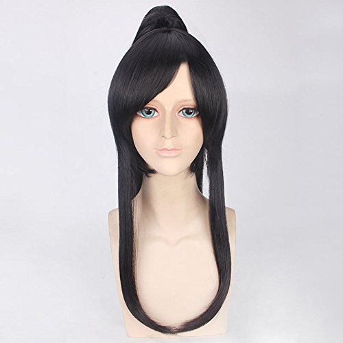 D Gray Man Kanda Excellent Black Ponytail Wig Asura Wig With Long
