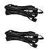 Tetra-Teknica MotoBasics Series SAE-12 12V SAE 2 Pin Quick Disconnect Extension Cable with Dust Cover, 12 Feet, 16 Gauge, 2 per Pack