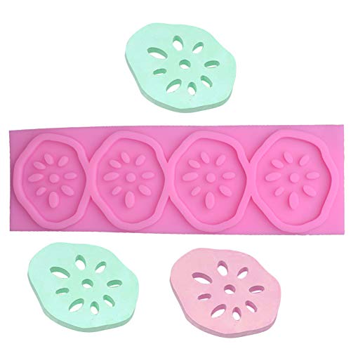 Wnakeli 1Pcs Silicone Cupcake Mould Reusable Kitchen Lotus Root Pattern Baking Dessert Mold Decorating Tool Home Party Wedding - Thumbnail 7