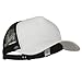 e4Hats.com New Big Size Trucker Mesh Cap - White Black OSFM