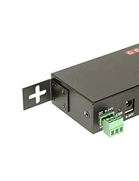 GearMo Metal Industrial de 4 puertos USB 3.0 Hub w 15 protección ESD