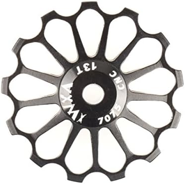Saleting Ceramic Bike Rear Derailleur Jockey Wheel Pulley Road Bike (Black, 13T)