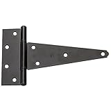National Hardware N129-213 V286 Extra Heavy T Hinges in Black, 2 pack