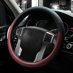 Valleycomfy Microfiber Leather Steering Wheel Cover