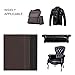 Micobin 4Pcs Self-Adhesive Leather Repair Patch, Premium Leather Couch Patch, Peel and Stick for Sofas, Car Seats, Leather Furniture, Handbags-6 x 10 Inch (Black and Brown)