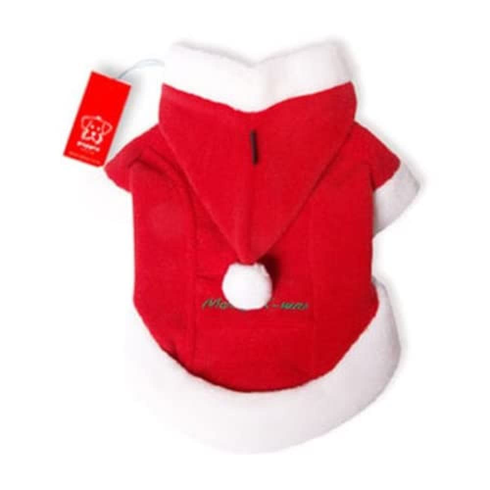 Puppia Santa Claus Winter Coat, Medium, Red — image 1