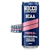 NOCCO BCAA Energy Drink – zuckerfrei, vegan Energy Getränk mit Koffein, Vitaminen und Aminosäuren – Caribbean Ananas, 24 x 330ml inkl. Pfand (Tropical)