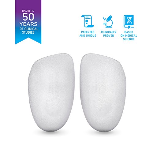 Heel That Pain Heel Seats Foot Orthotic Inserts - Heel Cups Cushions Insoles for Plantar Fasciitis, Heel Spurs, and Heel Pain, Clear, Medium (Women's 6.5-10, Men's 5-8) - Thumbnail 4