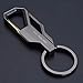 Iuhan® Fashion Black Keyfob Car Keyring Keychain Key Chain Ring Men's Business Style