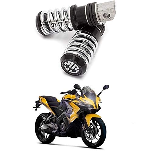 Glito Black Color Bike Spring Foot Rest Bajaj Pulsar Rs 0 Amazon In Car Motorbike