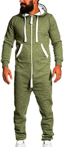 Men's Unisex Jumpsuit One-Piece Garment Non Footed Pajama Playsuit Blouse Hoodie