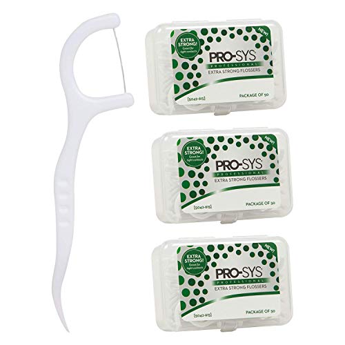 PROSYS® Extra Strong Flossers with Flosser Pick 150 Flossers (3