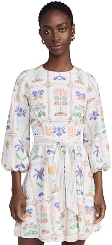 alice and olivia lucy roll sleeve mini dress ALICE + OLIVIA Lucy Ivy Romance Roll-Sleeve Mini Shirtdress