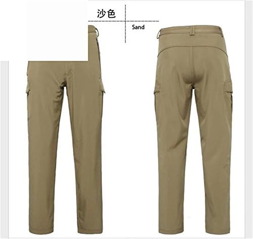 Zdddykyou Special Windproof Camouflage Pants Men Fleece Trousers Military Army Pant SandL