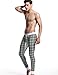 SEOBEAN Low Rise Mens Underwear Pants Long John Grid Cotton 2272