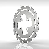 Sawblade Rear Brake Disc Rotor Stainless fits: 06-13 Yamaha Raptor 700 YFM700R - Ferreus Industries - ROT-104-02-a