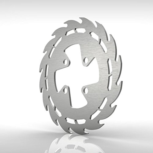 Sawblade Rear Brake Disc Rotor Stainless fits: 06-13 Yamaha Raptor 700 YFM700R - Ferreus Industries - ROT-104-02-a