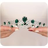 JWICOS Wedding Tiara for Women and Brides Princess Crowns and Tiaras for Bride Rhinestone Birthday Crown Headband Crystal Costume Party Prom Tiara Hair Accessories