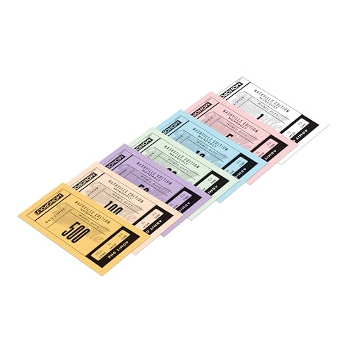 Nashville Monopoly Family Board Game, for 2 to 6 Players, Adults and