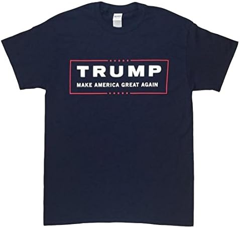 Mens Lettered Tshirt,Mens TRUMP MAKE AMERICA GREAT AGAIN T-shirt Tops L Blue