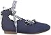 OshKosh B'Gosh Girls' Bianca Lace-up Ballet Flat, Navy, 9 M US Toddler