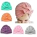 DANMY Baby Beanie Hat,Fleece Lined Infant Newborn Toddler Winter Warm Knit Cap for Little Boys Girls, Winter Warm Hat (6-30 Months, 3pcs-Pink/Green/Orange)