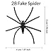 Halloween Spider Webs Stretchable (400 Square Feet) Extra Large | Indoor & Outdoor Spooky Cobwebs with 28 Fake Black Spiders Halloween Decorations