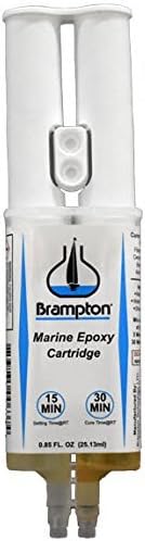 Brampton Marine Epoxy Strong Bonding for Boat Repair - Bonds in 30 Minutes, Water Resistant, 0.85 Ounces