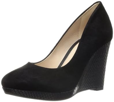 clarks ladies black wedge shoes