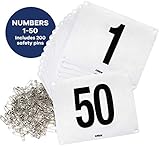 Clinch Star Running Bib Large Numbers with Safety