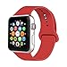 IYOU Sport Band Compatible with Watch Band 38MM 42MM 40MM 44MM, Soft Silicone Replacement Sport Strap Compatible with 2018 Watch Series 4/3/2/1 (Red,42MM, S/M) primary