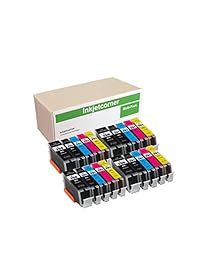 Inkjetcorner 20 cartuchos de tinta de repuesto compatibles para impresoras PGI-250XL CLI-251XL Pixma MX922 MG5520 MG5522 MG6420 MG5420 MG5422 MX722 (indicador de niveles de tinta preciso)