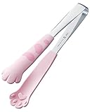 Miya Catch Cat Tongs, 7-Inch, Pink