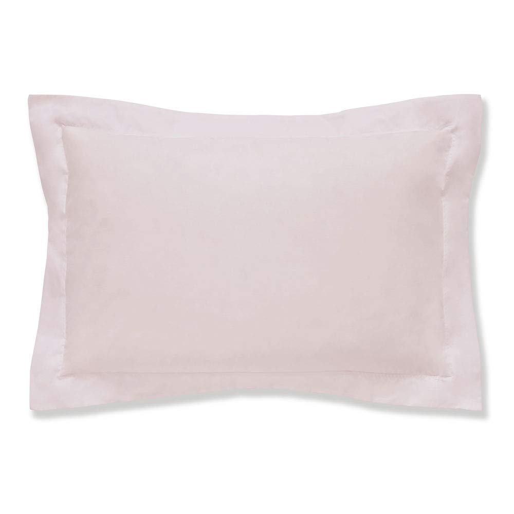 Bianca 400 Thread Count Cotton Sateen Oxford Pillowcase Pair Blush