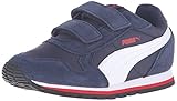 PUMA St Runner Nl V Ps Sneaker (Little Kid/Big Kid), Peacoat/Puma White/High Risk Red, 3 M US Little Kid