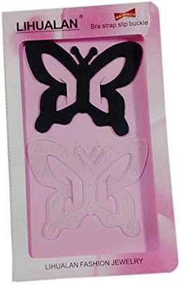JXULE Butterfly Cleavage Control Clips Hide Bra Strap Buckle Adjust Converter(Pack of 2)