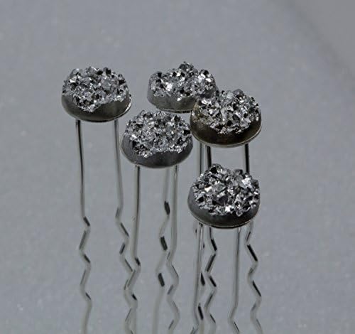 Wedding Hair Accessories: Updo Hairpins Crystal Druzy