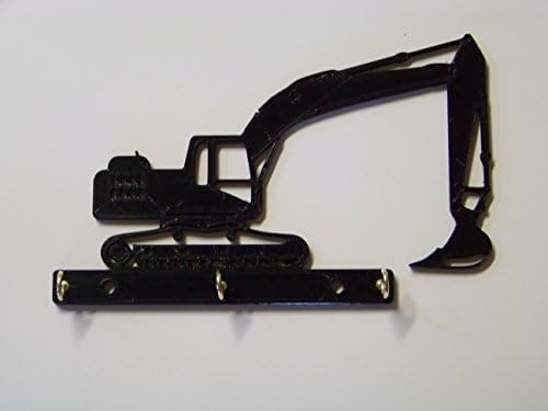 Plastic 7.5" Trackhoe Track Hoe Excavator Heavy Equipment Operator Key Rack Key Holder Gift for Operators