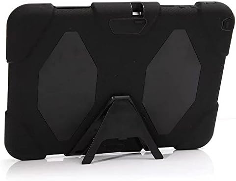 Case for Samsung Galaxy Tab 3 10" Inch P5200 P5210,Shockproof Slight waterproof Hybrid Armor Hard Soft Kickstand Case Cover Protector for Samsung Galaxy Tab 3 10" Inch P5200 P5210 Tablet (Black)
