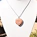 Zenergy Gems CHARGED Natural Himalayan Gemstone Crystal Puffy Heart Pendant Necklace + 20