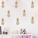 Pineapple Wall Decals Set of 12 – Large Tropical Fruit Stickers for Kids Bedroom, Nursery, Playroom – Removable Vinyl Mural for Smooth Wall Surfaces – Fun Home Decor Idea (8